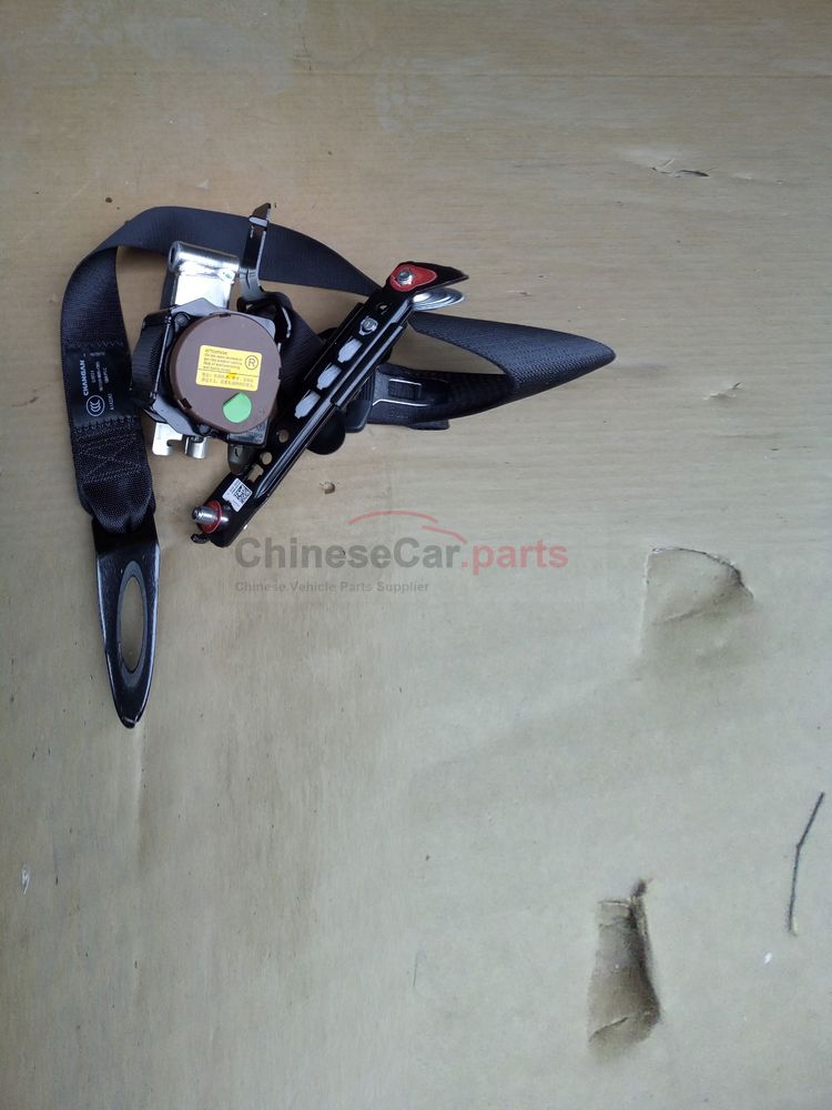 Front seat safety belt assembly