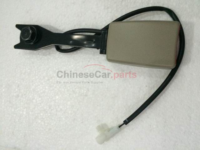 Front seat belt buckle
