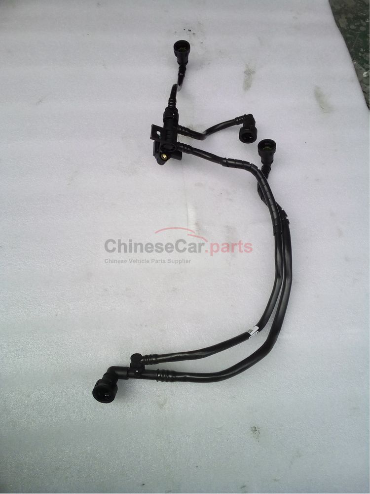 Carbon canister control valve outlet pipe