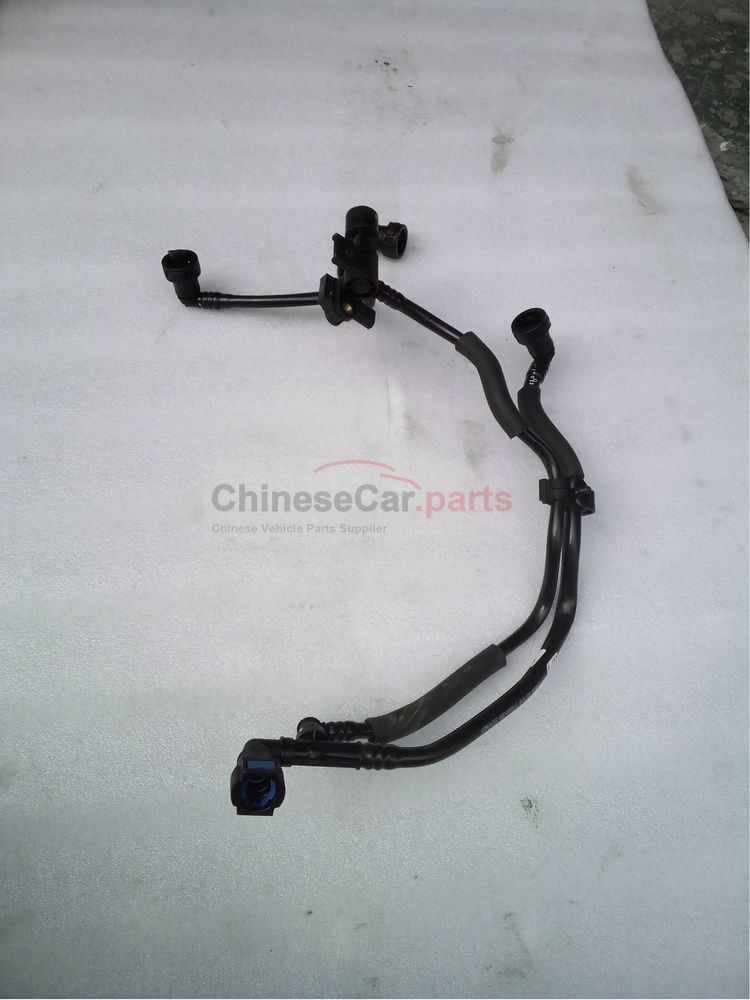 Carbon canister control valve outlet pipe