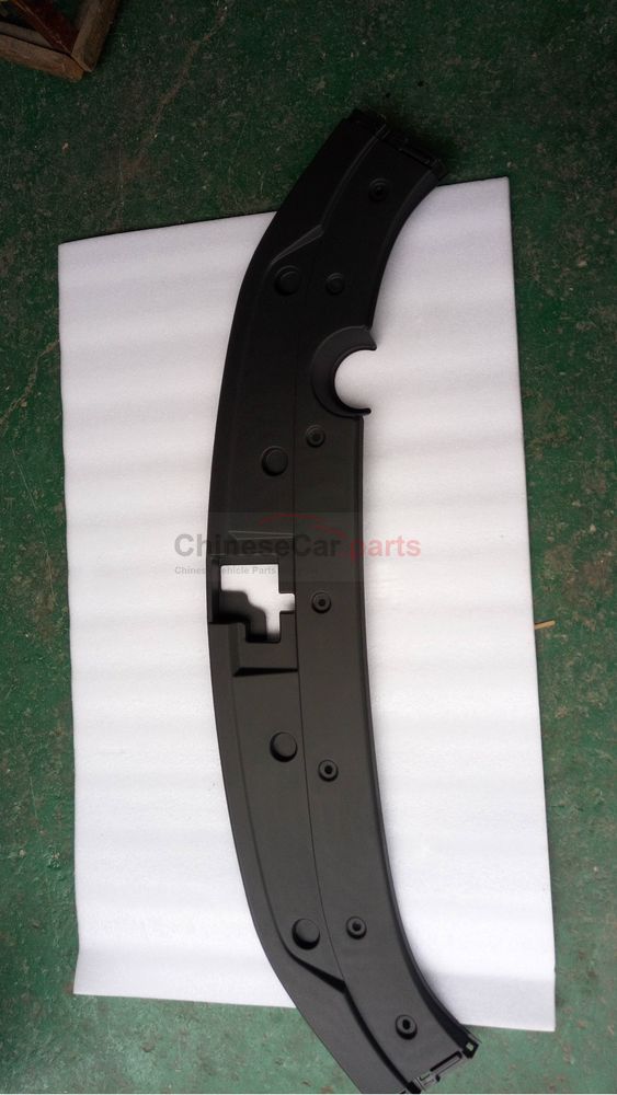 Decorative cover plate on the front bumper