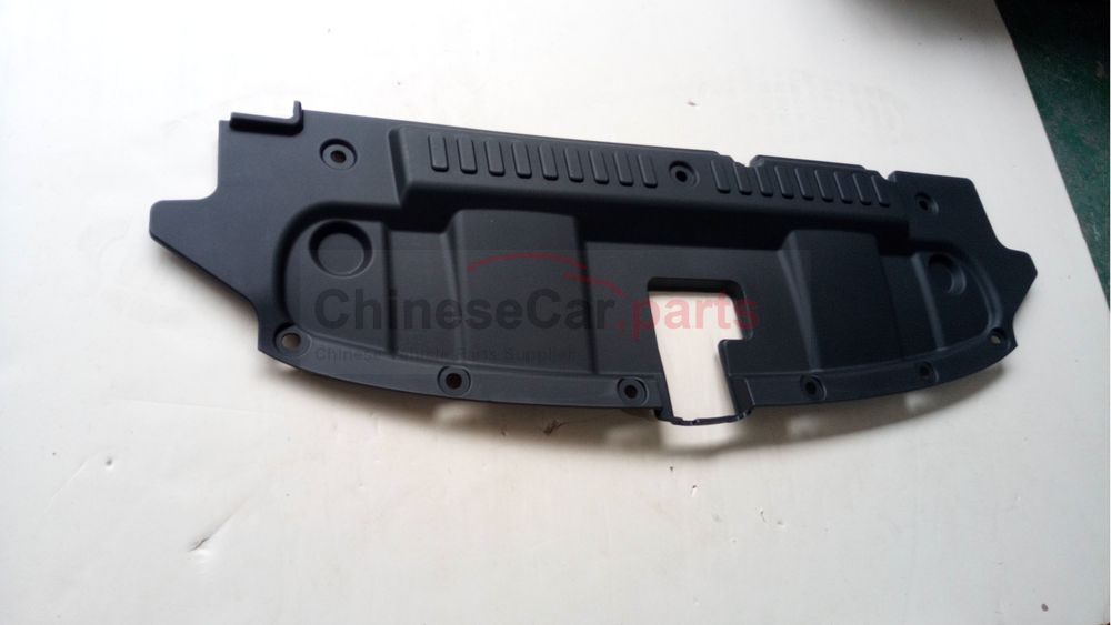 Decorative cover plate on the front bumper