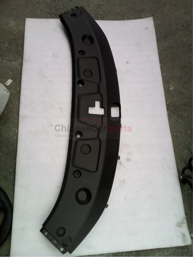 Decorative cover plate on the front bumper