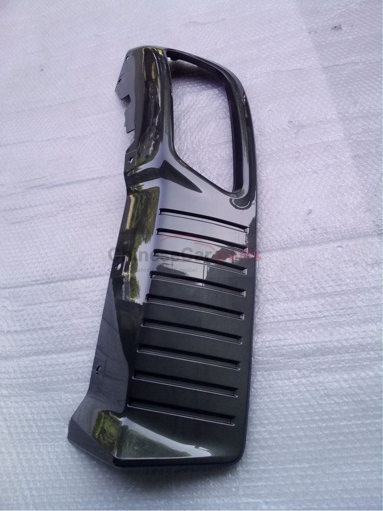 Decorative parts of the lower body of the rear bumper