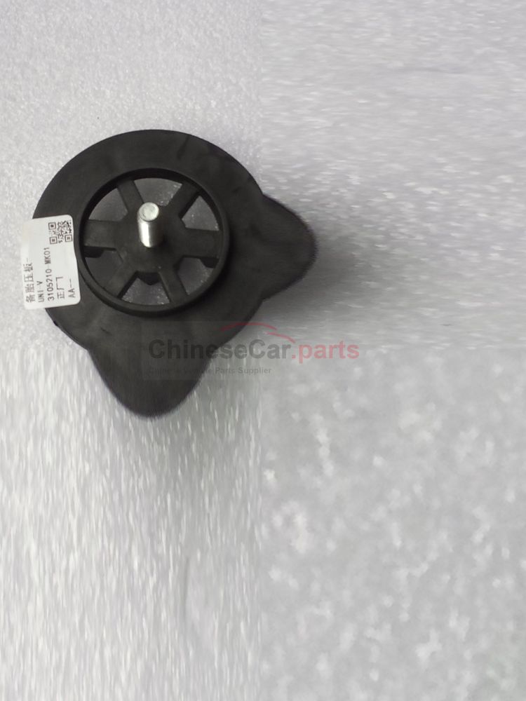 Spare tire pressure plate